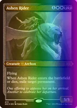 MTG Magic the Gathering Ashen Rider (472/686) Double Masters 2022 LP FOIL - Image 1