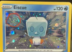 Eiscue SWSH128 Pokemon Sword & Shield Black Star Promo HOLO HD SWIRL NM/LP - Image 1