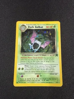 Pokemon Dark Golbat Holo Rare TCG Card 7/82 Unlimited Vintage - Image 1