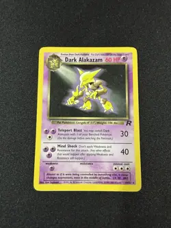 Pokemon Dark Alakazam TCG Non-holo 18/82 Team Rocket Rare - Image 1