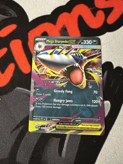 Mega Sharpedo ex 61/94 Phantasmal Flames Double Rare Holo Pokemon NM - Image 1