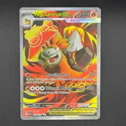 Pokemon TCG Mega Camerupt ex 156/132 Ultra Rare Mega Evolutions NM - Image 1