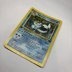 Pokemon Vaporeon 12/64 Jungle Holo 1st Edition - Image 2