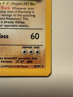 Pokemon Vintage COSMOS Holo Machamp 1st Edition CD-ROM Promo 8/102 WoTC - Image 2