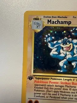 Pokemon Vintage COSMOS Holo Machamp 1st Edition CD-ROM Promo 8/102 WoTC - Image 4