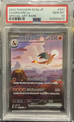 2023 Pokemon Sv2a JP Charizard Ex Special Art Rare #201 PSA 10 - Image 1