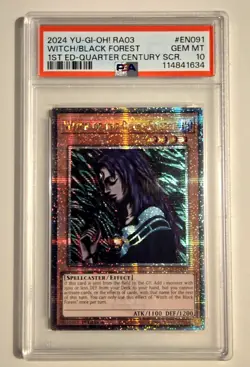 2024 YU-GI-OH! BONANZA Witch Of The Black Forest RA03-EN091 QCR PSA 10 QCSR - Image 1