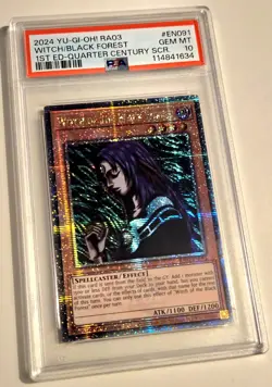 2024 YU-GI-OH! BONANZA Witch Of The Black Forest RA03-EN091 QCR PSA 10 QCSR - Image 2