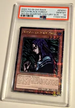 2024 YU-GI-OH! BONANZA Witch Of The Black Forest RA03-EN091 QCR PSA 10 QCSR - Image 3