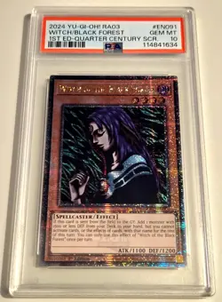 2024 YU-GI-OH! BONANZA Witch Of The Black Forest RA03-EN091 QCR PSA 10 QCSR - Image 4