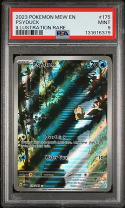 2023 POKEMON MEW EN-151 ILLUSTRATION RARE #175 PSYDUCK PSA 9 - Image 1
