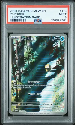 2023 POKEMON MEW EN-151 ILLUSTRATION RARE #175 PSYDUCK PSA 9 - Image 1