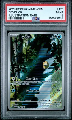 2023 POKEMON MEW EN-151 ILLUSTRATION RARE #175 PSYDUCK PSA 9 - Image 1