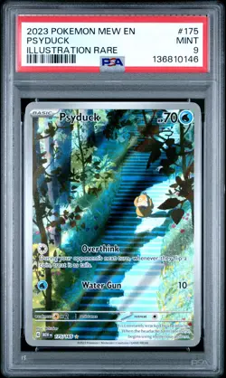 2023 POKEMON MEW EN-151 ILLUSTRATION RARE #175 PSYDUCK PSA 9 - Image 1