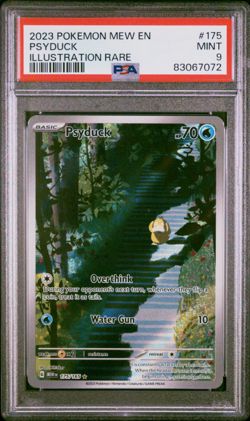 PSA 9 POKEMON MEW EN-151 ILLUSTRATION RARE #175 PSYDUCK 2023 Mint - Image 1