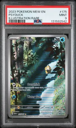 2023 Pokemon Mew EN-151 Psyduck Illustration Rare PSA 9 #175 - Image 1