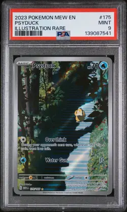 2023 POKEMON MEW EN-151 175 PSYDUCK ILLUSTRATION RARE PSA 9 - Image 1