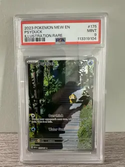2023 Pokemon Mew en Scarlet Violet 151 Psyduck Illustration Rare #175 PSA 9 Mint - Image 1