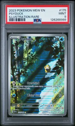 2023 POKEMON MEW EN-151 ILLUSTRATION RARE #175 PSYDUCK PSA 9 - Image 1