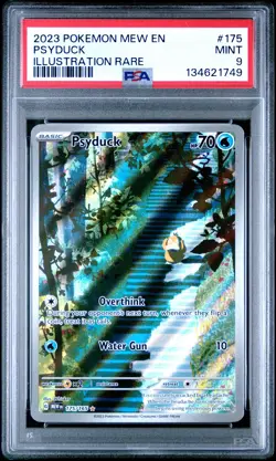 2023 POKEMON MEW EN-151 ILLUSTRATION RARE #175 PSYDUCK PSA 9 - Image 1