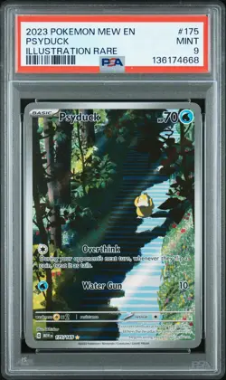 2023 POKEMON MEW EN-151 ILLUSTRATION RARE #175 PSYDUCK PSA 9 - Image 1