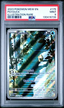 2023 POKEMON MEW EN-151 ILLUSTRATION RARE #175 PSYDUCK PSA 9 - Image 1