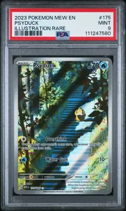 2023 POKEMON MEW EN-151 ILLUSTRATION RARE #175 PSYDUCK PSA 9 - Image 1