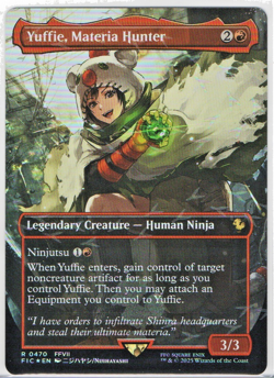 Yuffie, Materia Hunter 470 (Borderless Chocobo Track Foil) MTG Final Fantasy - Image 1
