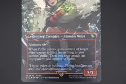 Yuffie, Materia Hunter (Borderless) (Chocobo Track Foil) - Commander: FINAL FANT - Image 4
