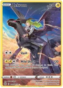 Zekrom TG05/TG30 SWSH09: Brilliant Stars Trainer Gallery - Pokemon Card - NM - Image 1
