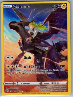 Zekrom TG05/TG30 SWSH09: Brilliant Stars Trainer Gallery - Pokemon Card - NM - Image 1