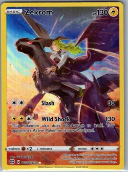 Zekrom TG05/TG30 SWSH09: Brilliant Stars Trainer Gallery - Pokemon Card - NM - Image 1