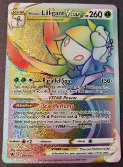 Pokemon TCG Astral Radiance Rainbow Rare 190/189 Hisuian Lilligant VSTAR (NM) - Image 1