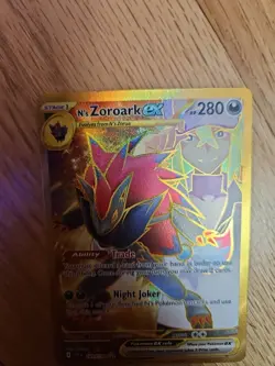 Pokemon TCG N's Zoroark EX Gold Card 189/159 Journey Together - Image 3