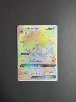 Pokemon TCG Zoroark GX Full Art Secret Rare Card 77/73 Shining Legends - Image 1
