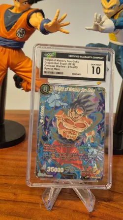 Dragonball Super Card High of Mastery Son Goku BT4-075 SPR 2018 Karte CGC 10 - Image 1
