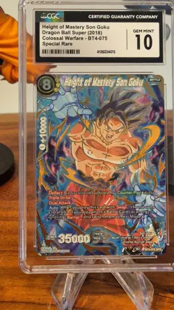 Dragonball Super Card High of Mastery Son Goku BT4-075 SPR 2018 Karte CGC 10 - Image 2