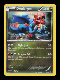 Druddigon 17/20 Promo Blister Exclusives Stamped Dragon Vault Pokemon Card - Image 1