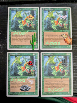 MTG 4x ALTERED CHRONICLES Erhnam Djinn BY ORIGINAL ARTIST KEN MEYER JR. w/ COAs - Image 1