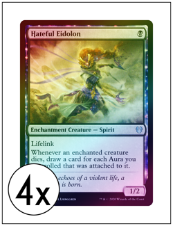 4x Hateful Eidolon, Foil, Magic the Gathering, MTG NM - Image 1