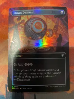 MTG Commander Masters Thran Dynamo Borderless Foil - Image 1