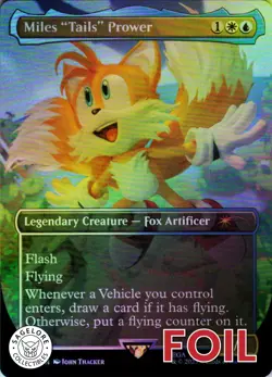 MTG Miles "Tails" Prower (Rainbow) (2085) | NM Foil | Secret Lair Sonic {SLD} - Image 1