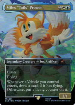MTG Miles "Tails" Prower (Rainbow) (2085) | NM Foil | Secret Lair Sonic {SLD} - Image 2