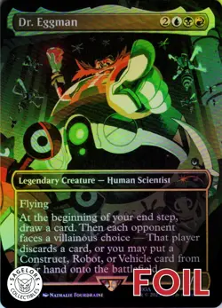 MTG Dr. Eggman (Rainbow Foil) (2084) | NM Foil | Secret Lair Sonic {SLD} - Image 1
