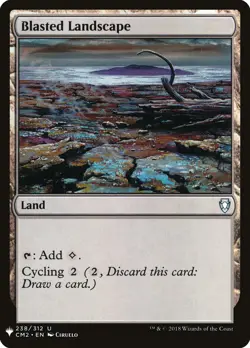 MTG Magic the Gathering Blasted Landscape (1657/1703) Mystery Booster LP - Image 1