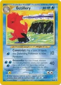 Octillery 34/64 Neo Revelation Uncommon Light Play Pokemon DNA GAMES - Image 1