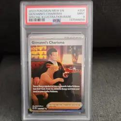 Pokemon 151 Giovanni's Charisma 204/165 Scarlet Violet 151 Holo Mint PSA Graded - Image 1