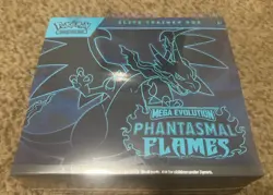 Pokemon TCG Mega Evolution Phantasmal Flames Elite Trainer Box ETB New/Sealed - Image 1