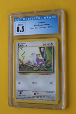 1999 POKEMON RATTATA 61/102 CGC 8.5 - Image 1