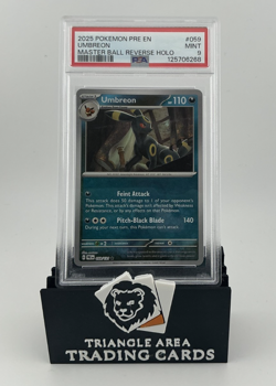PSA 9 Umbreon (Master Ball Pattern) #059/131 Pokemon Prismatic Evolutions 2025 - Image 1